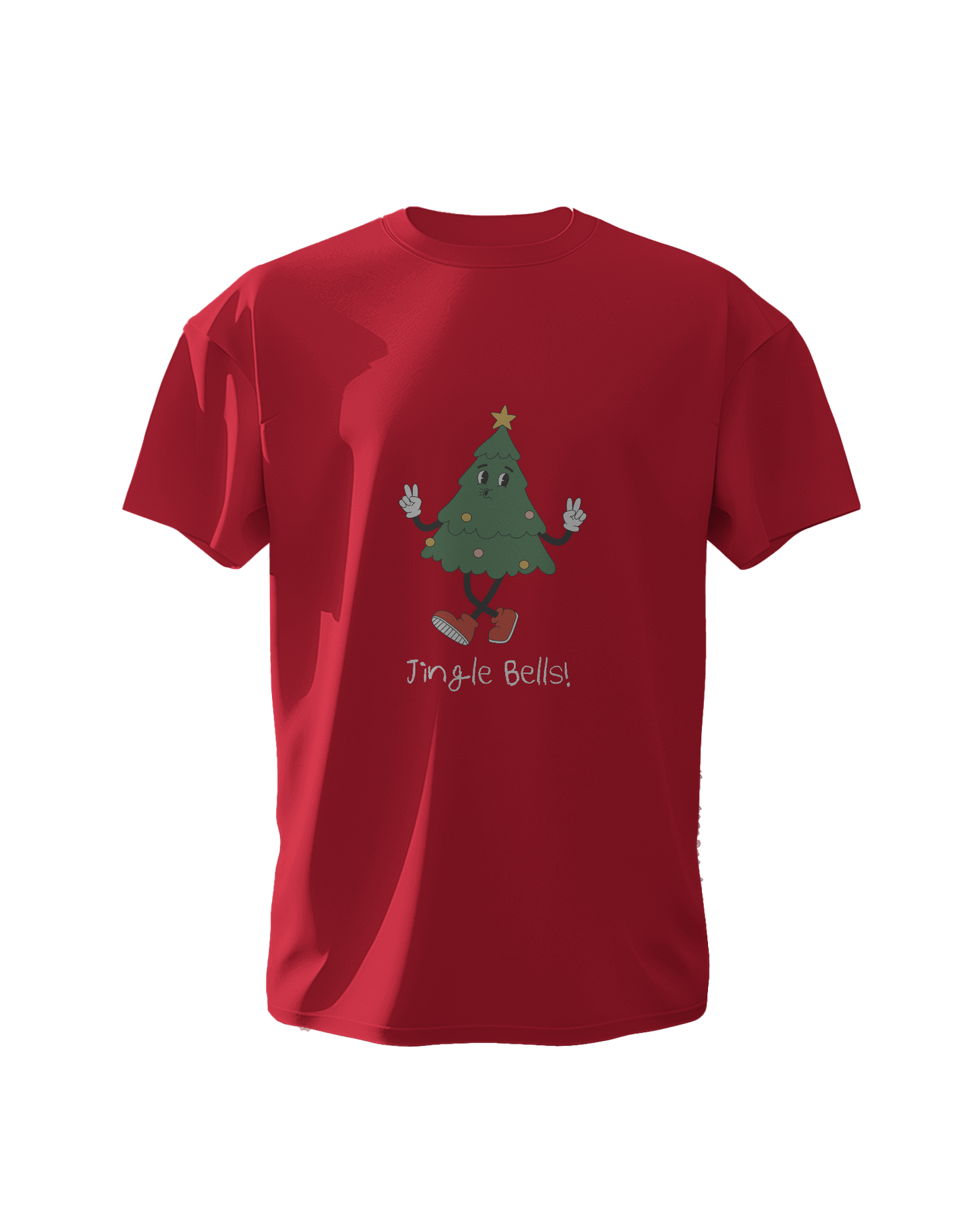 "Jingle Bells" Christmas Graphic T-Shirt - Regular Fit - 100% Cotton