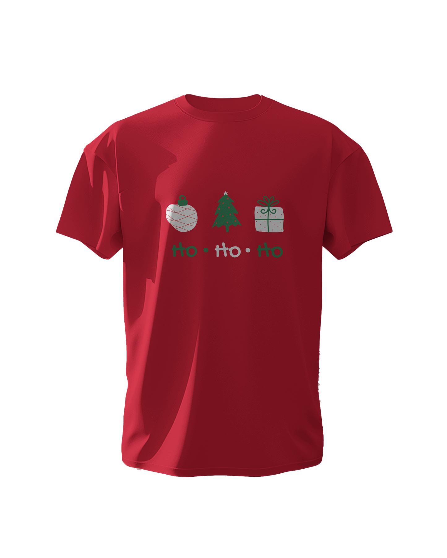 "Ho Ho Ho" Christmas Graphic T-Shirt - Regular Fit - 100% Cotton