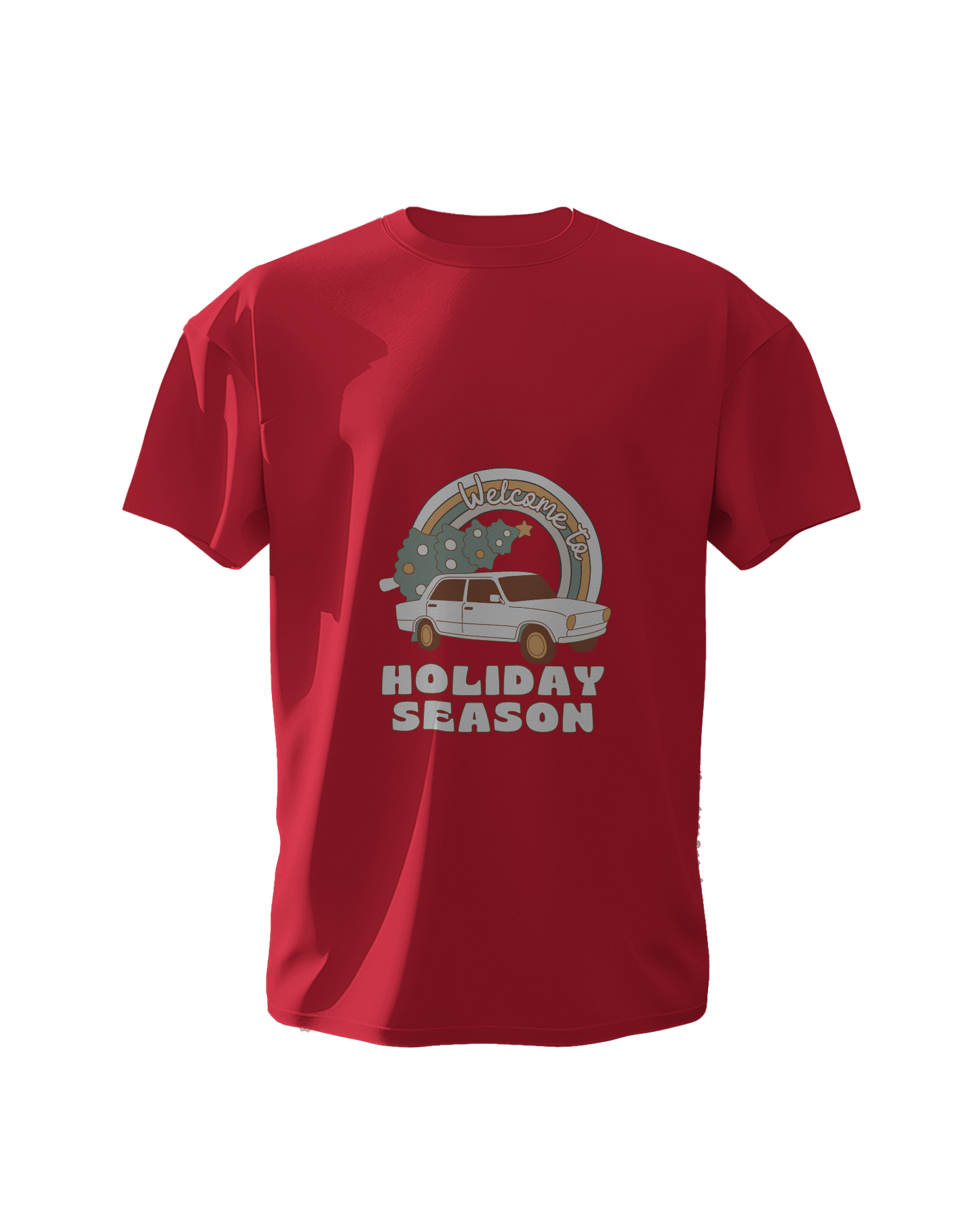 "Holiday Season" Christmas Graphic T-Shirt - Regular Fit - 100% Cotton