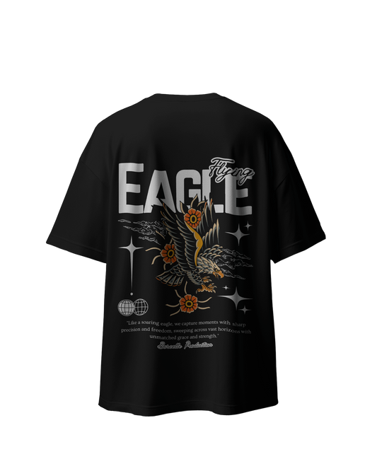 "Eagle" Oversized Graphic T-Shirt - Front & Back Design - 100% Cotton