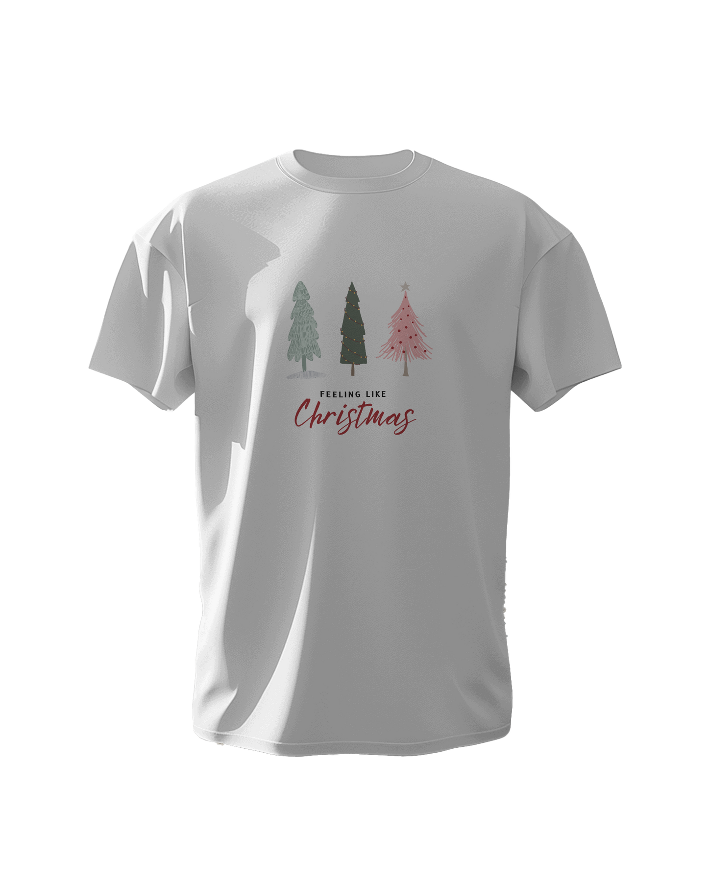 "Feeling Like Christmas" Festive Graphic T-Shirt - Regular Fit - 100% Cotton