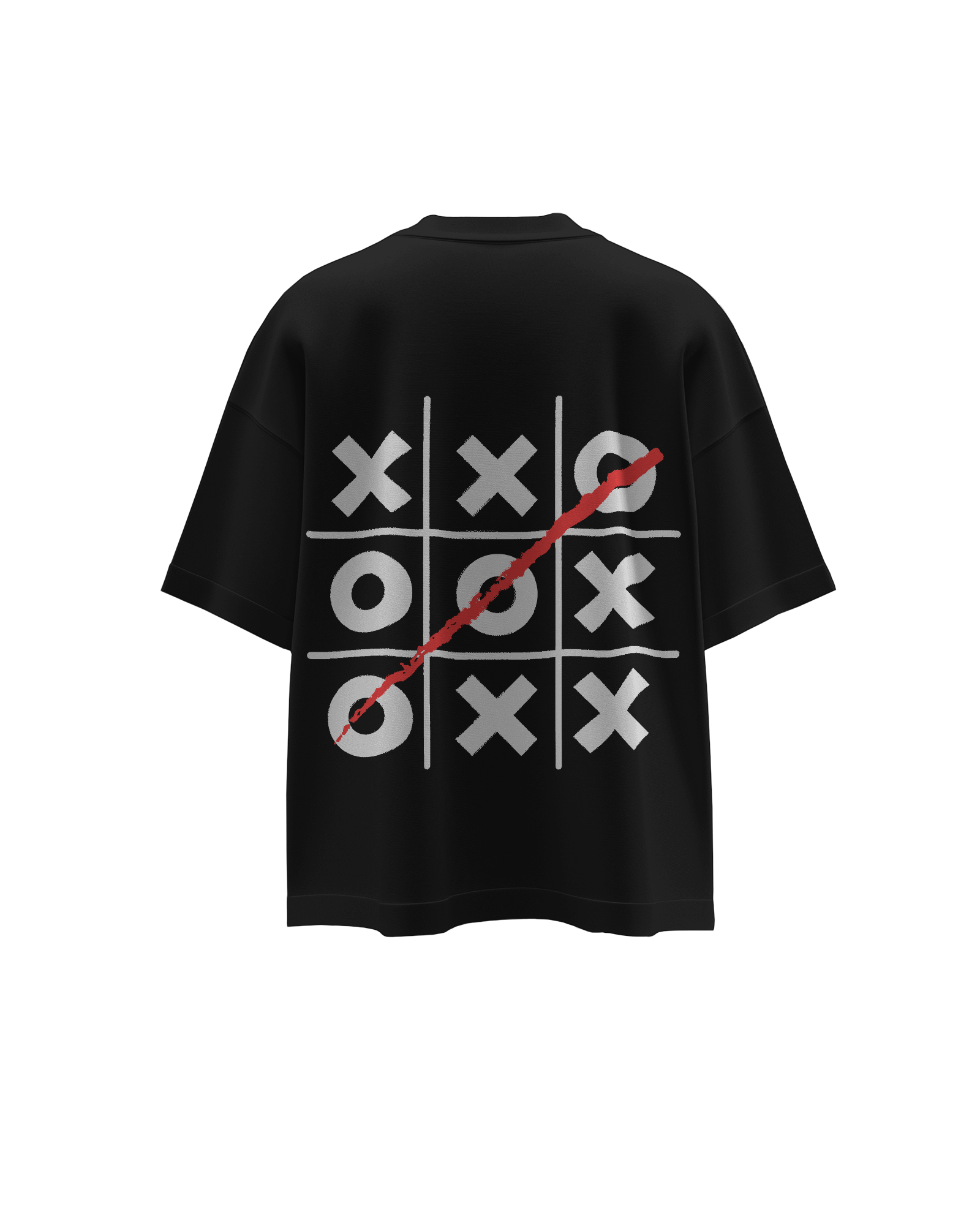 xox-black Oversized Graphic Printed T-Shirt - 100% Cotton - Wear It!